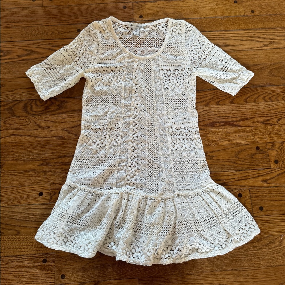 American Rag 70s inspired Woven Knit Dress See Through Dress